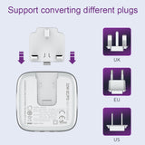 LDNIO A3513Q 32W QC3.0 3 USB Ports Phone Adapter EU Plug with Micro USB Cable