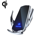Infrared Magnetic Car Wireless Charging Phone Bracket with Micro USB + 8 Pin + Type-C / USB-C