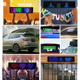 Car LED Flexible Display Cell Phone APP Control Bluetooth Connection RGB 672x218mm