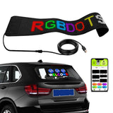 Car LED Flexible Display Cell Phone APP Control Bluetooth Connection RGB 672x218mm