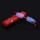 Lightweight Anti-blue Light Presbyopic Glasses Senior Clear Glasses With Case