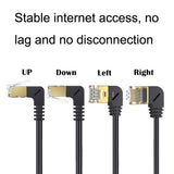 Straight Head 0.6m Cat 8 10G Transmission RJ45 Male To Female Computer Network Cable Extension Cable(Black)