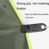 Tent Additional Pull Point Shark Clips Outdoor Camping Canopy Windproof Clip(Dark Green)