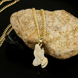 Prayer Exaggerated Hip Hop Style Necklace Collarbone Chains