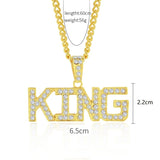 King Exaggerated Hip Hop Style Necklace Collarbone Chains