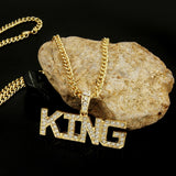 King Exaggerated Hip Hop Style Necklace Collarbone Chains