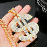 Dollars Exaggerated Hip Hop Style Necklace Collarbone Chains