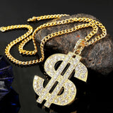 Dollars Exaggerated Hip Hop Style Necklace Collarbone Chains