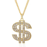 Dollars Exaggerated Hip Hop Style Necklace Collarbone Chains