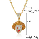 Clown Exaggerated Hip Hop Style Necklace Collarbone Chains