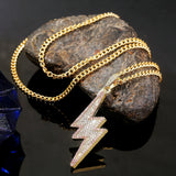 Lightning Exaggerated Hip Hop Style Necklace Collarbone Chains