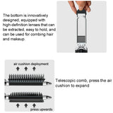 Massage Air Cushion Mirror Integrated Portable Folding Comb