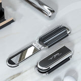 Massage Air Cushion Mirror Integrated Portable Folding Comb