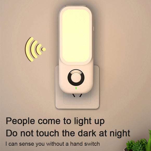 LED Induction Night Light Intelligent Wireless Aisle Corridor Night With Flashlight,Spec: Dual-use EU Plug