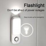 LED Induction Night Light Intelligent Wireless Aisle Corridor Night With Flashlight,Spec: Dual-use EU Plug