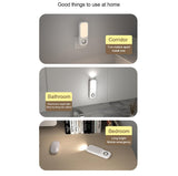 LED Induction Night Light Intelligent Wireless Aisle Corridor Night With Flashlight,Spec: Dual-use EU Plug