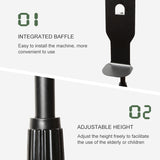 Automatic Disposable Soap Dispenser Sterilizer Stainless Steel Movable Bracket, Specification:Disinfection+Stand (Black)