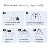 Adult Unisex PU Coated Comfortable Waterproof Swimming Cap(Silver Grey)