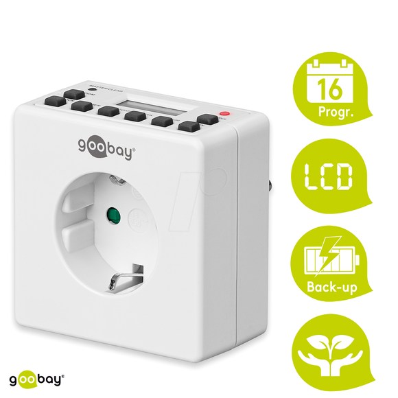 GOOBAY Timer digital til 230V max 3500W (7 dage)