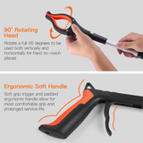 Tacklife Upgrade Reacher Grabber Tool, 0°-180° Angled Arm, 90° Rotating Head, RG01