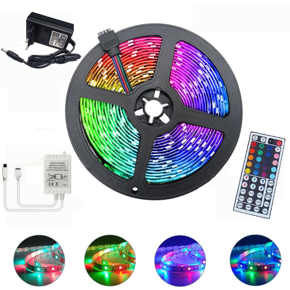 5M 2835SMD No Waterproof Light With 44 Key Remote Control RGB LED Light Strip