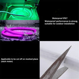 LED Neon Light Flexible DIP IP67 Waterproof Rope Light 2 Wires, AC 220-240V 600LEDs 5m