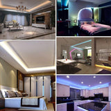 YWXLight 10m SMD 5050 Waterproof Bluetooth Control RGB LED Light Strip, US Plug