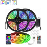 YWXLight 10m SMD 5050 Waterproof Bluetooth Control RGB LED Light Strip, US Plug