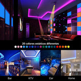 YWXLight 10m SMD 5050 Waterproof Bluetooth Control RGB LED Light Strip, US Plug