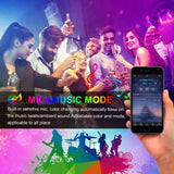 10m 180 LEDs SMD 5050 LED RGB Light Strip with WIFI Remote Control (Color:Waterproof Size:EU Plug)