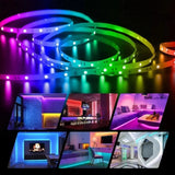 10m 180 LEDs SMD 5050 LED RGB Light Strip with WIFI Remote Control (Color:Waterproof Size:EU Plug)