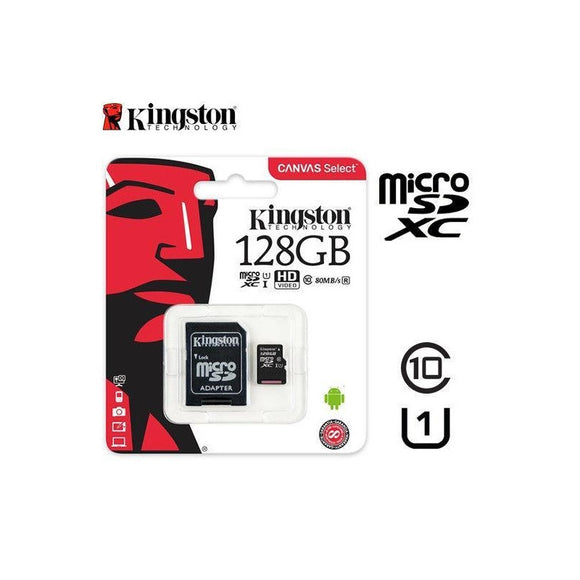 Kingston microSDXC Canvas Select 128GB + adapter