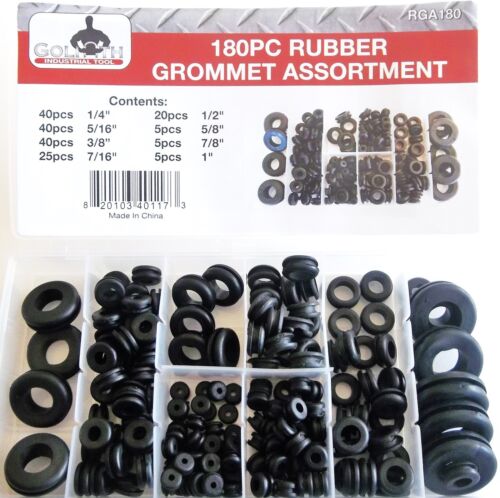 Goliath RGA180, Insustrial Rubber Grommet assortment wiring firewall assorted 180pc